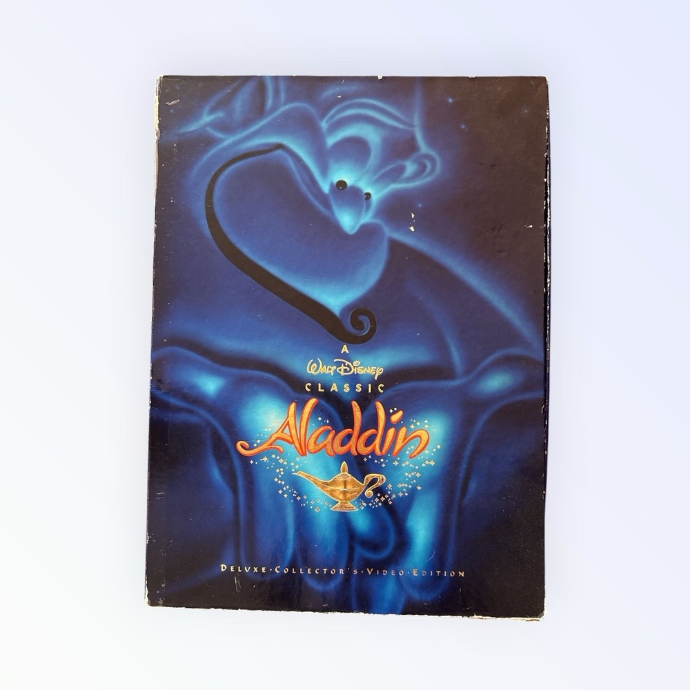 Aladdin Deluxe Video Edition Box VHS CD Numbered Lithograph